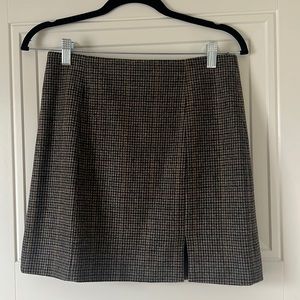 Astr the Label houndstooth wool mini skirt